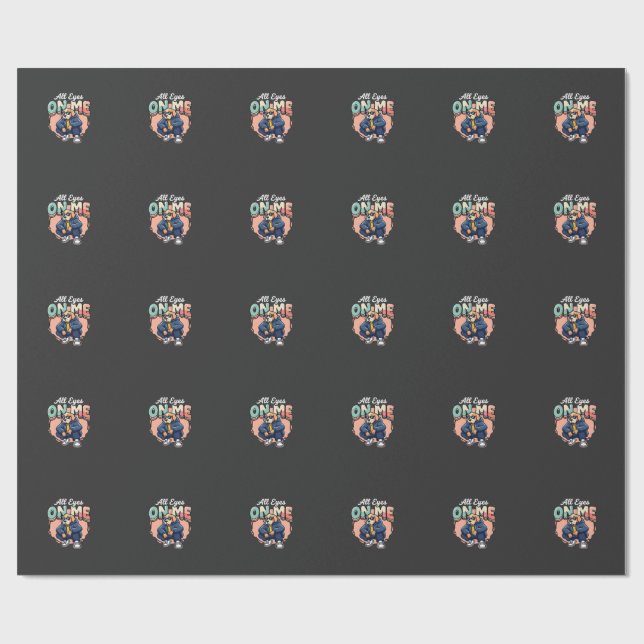 Drip Dog All Eyes On Me Geschenkpapier (Flach)