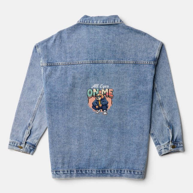 Drip Dog All Eyes On Me Jeansjacke (Rückseite)