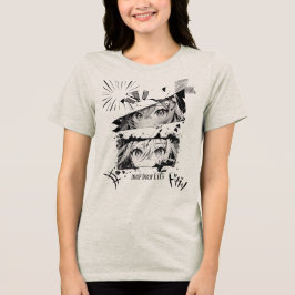 Drip Drop Augen, Trippy Gothic Grunge Streetwear-M Tri-Blend Shirt