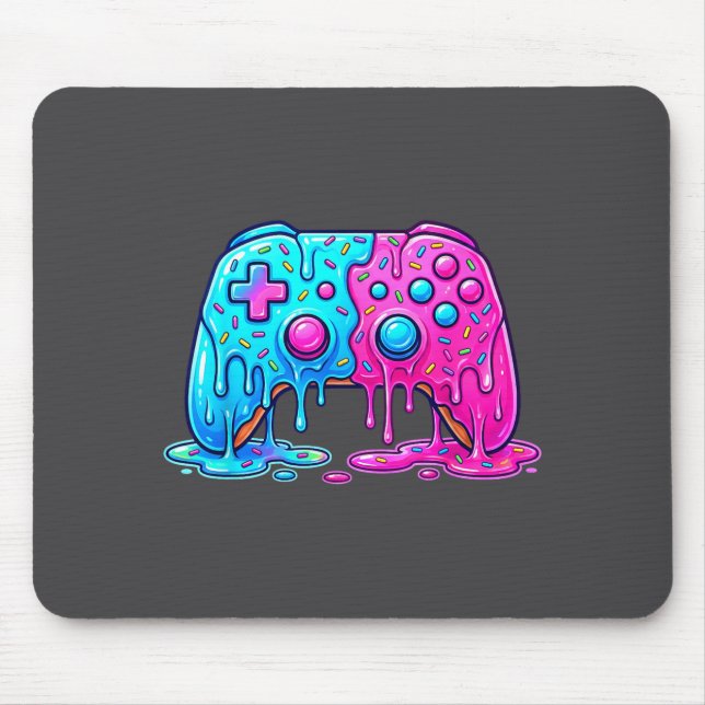 Drip Gamer Controller Boys Video Game Retro Gaming Mousepad (Vorne)