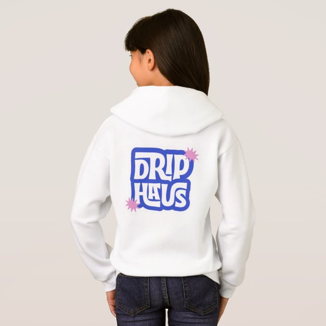 Drip Haus – Retro-Spiel-Logo Hoodie (Schwarz voll)