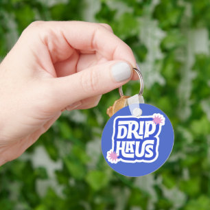 Drip Haus – Retro-Spiel-Logo Schlüsselanhänger
