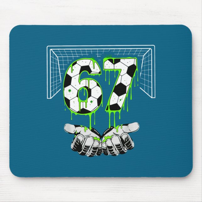 Drip Soccer Six Alpha Seven 67 Gen Mousepad (Vorne)