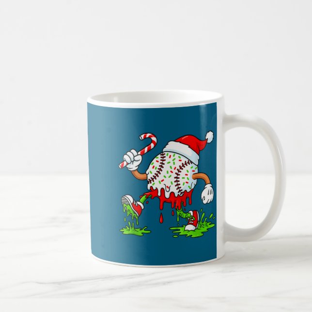 Dripng Ice Cream Baseball Santa Hat, Xmas Pajama K Kaffeetasse (Rechts)