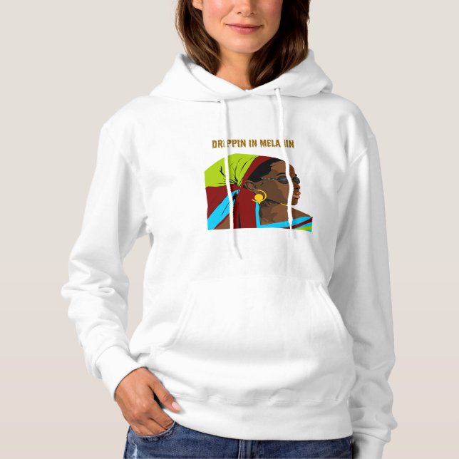Drippin in Melanin Hoodie (Vorderseite)
