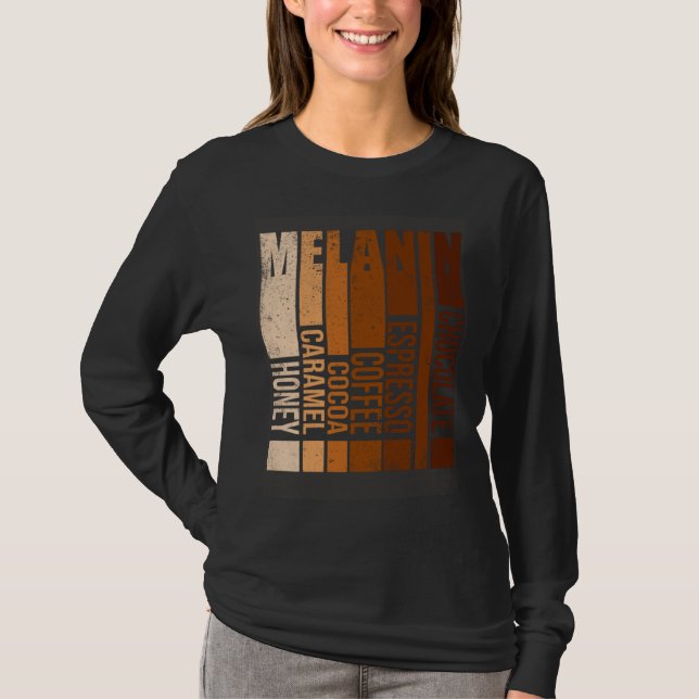 Drippin Melanin Black History Month Black Men Wome T-Shirt (Vorderseite)