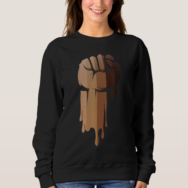 Drippin Melanin Shirt Women Men Africa Black Histo (Vorderseite)