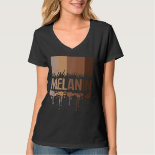 Drippin Melanin T-Shirt für Frauen Schwarzer Kult