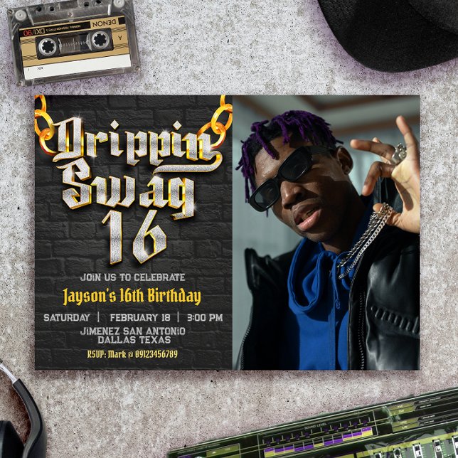 Drippin Swag 16 mit Foto Landschaft Einladung (Von Creator hochgeladen)