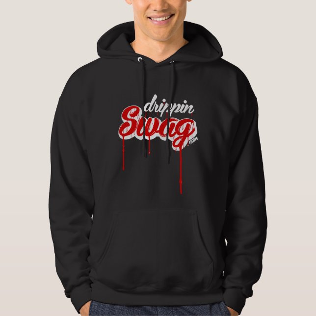 Drippin SwagHoodie (Schwarzes/Rot) Hoodie (Vorderseite)