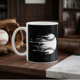 Dripping Baseball Design for Bold Sports Fans Kaffeetasse