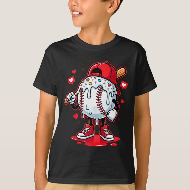 Dripping Baseball Drip Icecream Apparel Youth Boy  T-Shirt (Vorderseite)