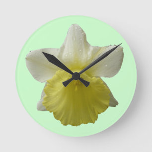 Dripping Daffodil Wall Clock Runde Wanduhr
