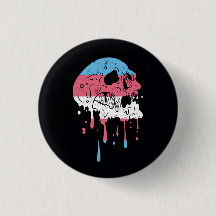 Dripping Trans Pride Skull Transgender Lgbt Commun