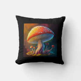 Drippy Amanita Muscaria Throw Kissen