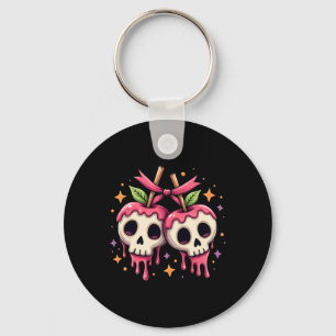Drippy Skull Candy Apples Kawaii Halloween Couple Schlüsselanhänger