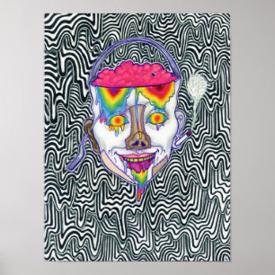 "Drippy Trippy Buckethead"-Wall-Poster drucken Poster