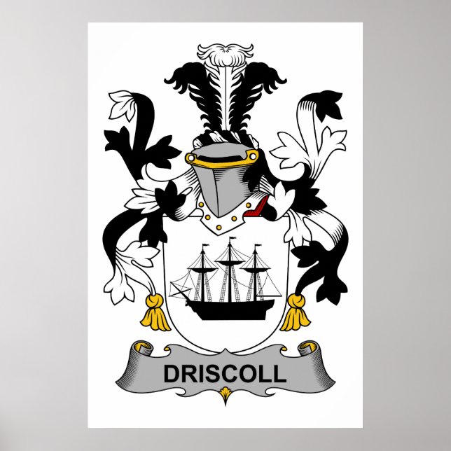 Driscoll Familienwappen Poster (Vorne)