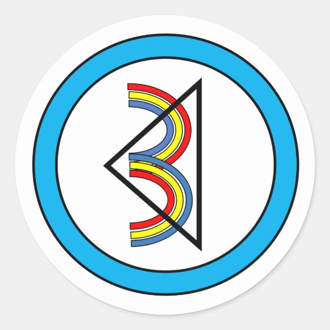 DRITTE AGER-Aufkleber Runder Aufkleber (Vorderseite)