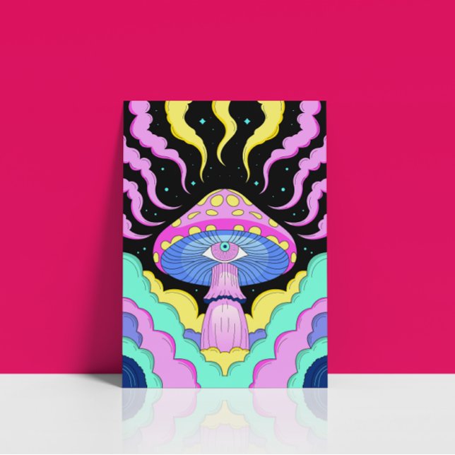 Dritte Augen Psychedelic Mushroom Poster (Von Creator hochgeladen)