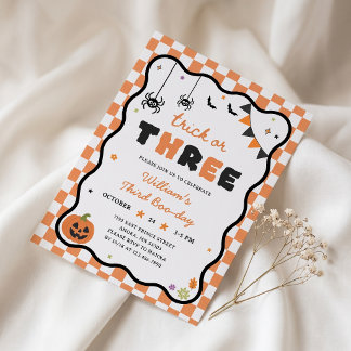 Dritte Boo-Day Halloween-Geburtstagseinladung Einladung