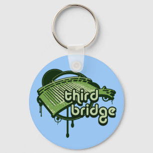 dritte Brücke. grün & wald. Schlüsselanhänger