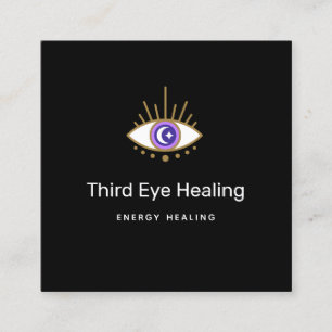 Dritte Eye Energy Heiler Business Card Quadratische Visitenkarte