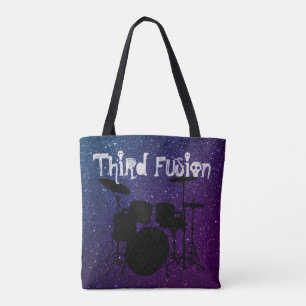Dritte Fusion trommelt Lila u. Blaues