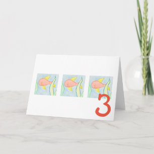 Dritte Geburtstagskarte Karte