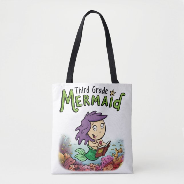 Dritte Grad-Meerjungfrau-Taschen-Tasche (Vorderseite)