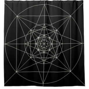 Dritte heilige dimensionalgeometrie duschvorhang