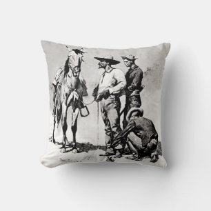 Dritte Kavallerietrooper von Frederic Remington Kissen