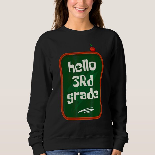 Dritte Klasse Blackboard Lehrer Team 3. Klasse Tru Sweatshirt (Vorderseite)