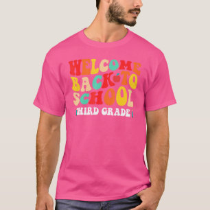 Dritte Klasse Groovy Willkommen zurück in der Sc T-Shirt