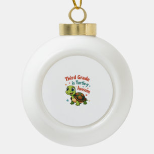 Dritte Klasse Schildkröten-y Phantastisch 3. Klass Keramik Kugel-Ornament
