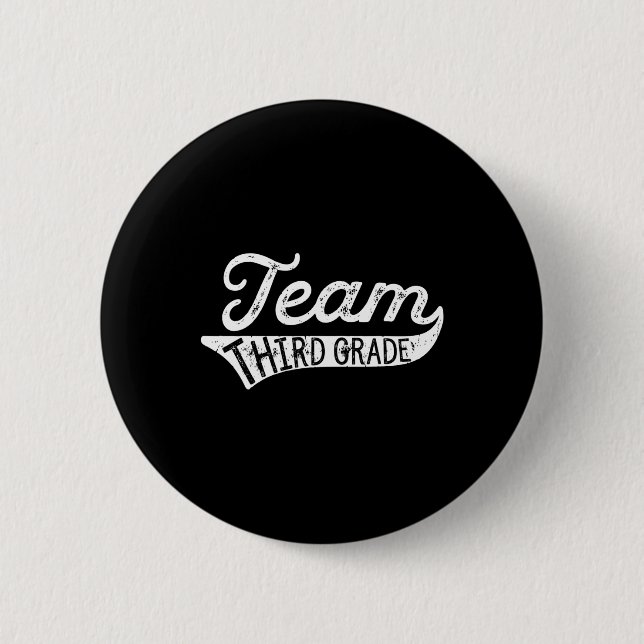 Dritte Klasse - Studentenlehrer zurück ins T-Shirt Button (Vorderseite)