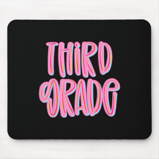 Dritte Klasse Team 3. Klasse Lehrer Schüler Zurück Mousepad (Vorne)