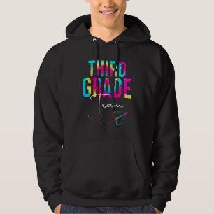 Dritte Klasse Team Tie-Dye-Würdigungstag Zurück zu Hoodie