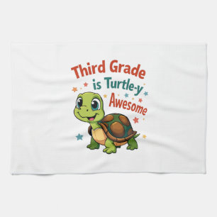Dritte Klasse Turtle-y Awesome 3. Klasse Zurück zu Geschirrtuch
