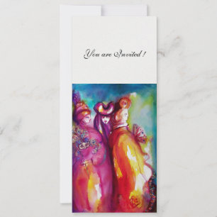 DRITTE MASK Party, goldfarbenes Eis Einladung