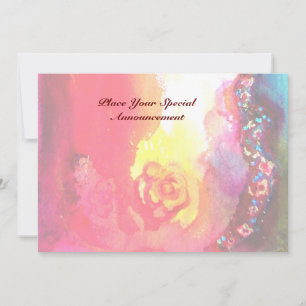 DRITTE MASKEN-Maskenball, gold rot gelb blau Ankündigung