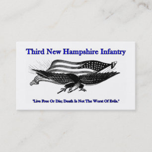 Dritte New Hampshire-Infanterie-Visitenkarten Visitenkarte