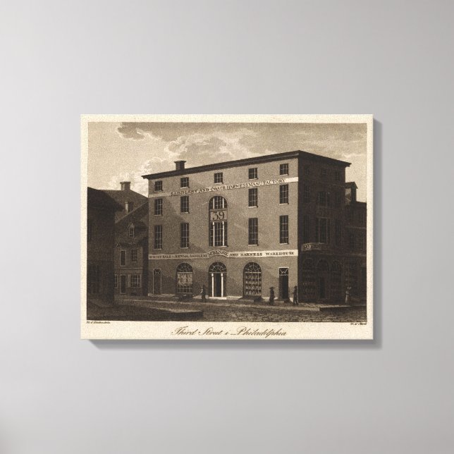 Dritte Straße in Philadelphia Leinwanddruck (Vorderseite)