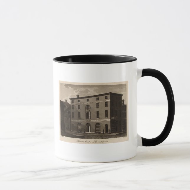 Dritte Straße in Philadelphia Tasse (Rechts)