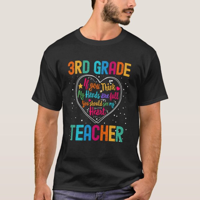 Dritte Woche der Lehrerbewertung Zurück zur Schule T-Shirt (Vorderseite)