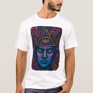 Dritter Augenaktivierungs-T - Shirt - Psychedelisc