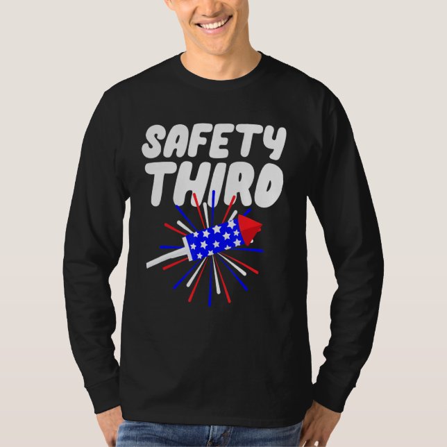 Dritter Feuerwerksleiter am 4. Juli T-Shirt (Vorderseite)