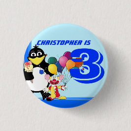 Dritter Geburtstag Button