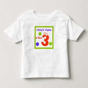dritter Geburtstag des Kindes, Kleinkind T-shirt
