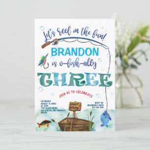 Dritter Geburtstag, Gone Fishing, O-Fisch-allesamt Einladung